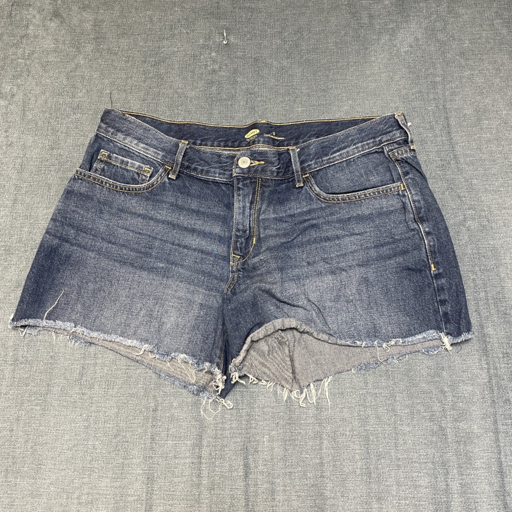 Old Navy Regular Standard Fit Cut Off Shorts Womens 8 Blue Denim Frayed Hem